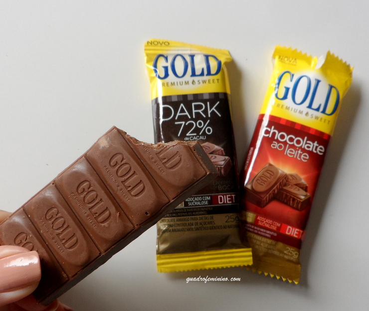 barrinhas de chocolate Gold Premium Sweet - ´Gold Adoçantes