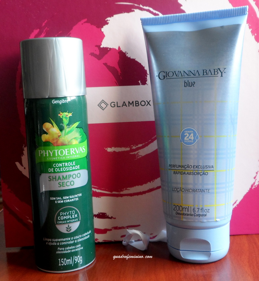 Glambox Phytoervas e Giovanna Baby - shampoo seco e hidratante