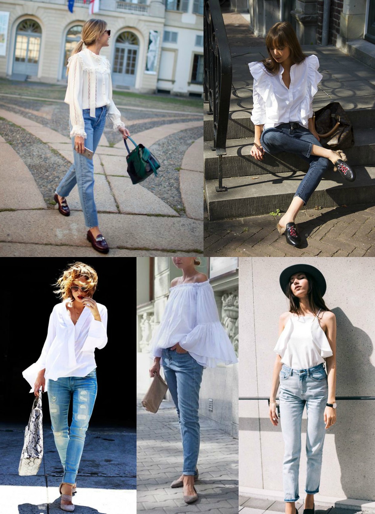 Calça jeans e camisa branca 03