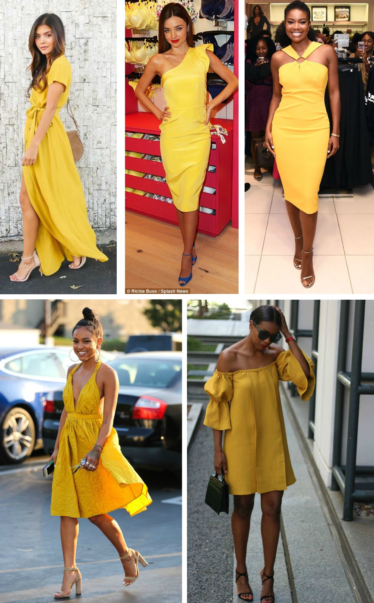 vestidos amarelos