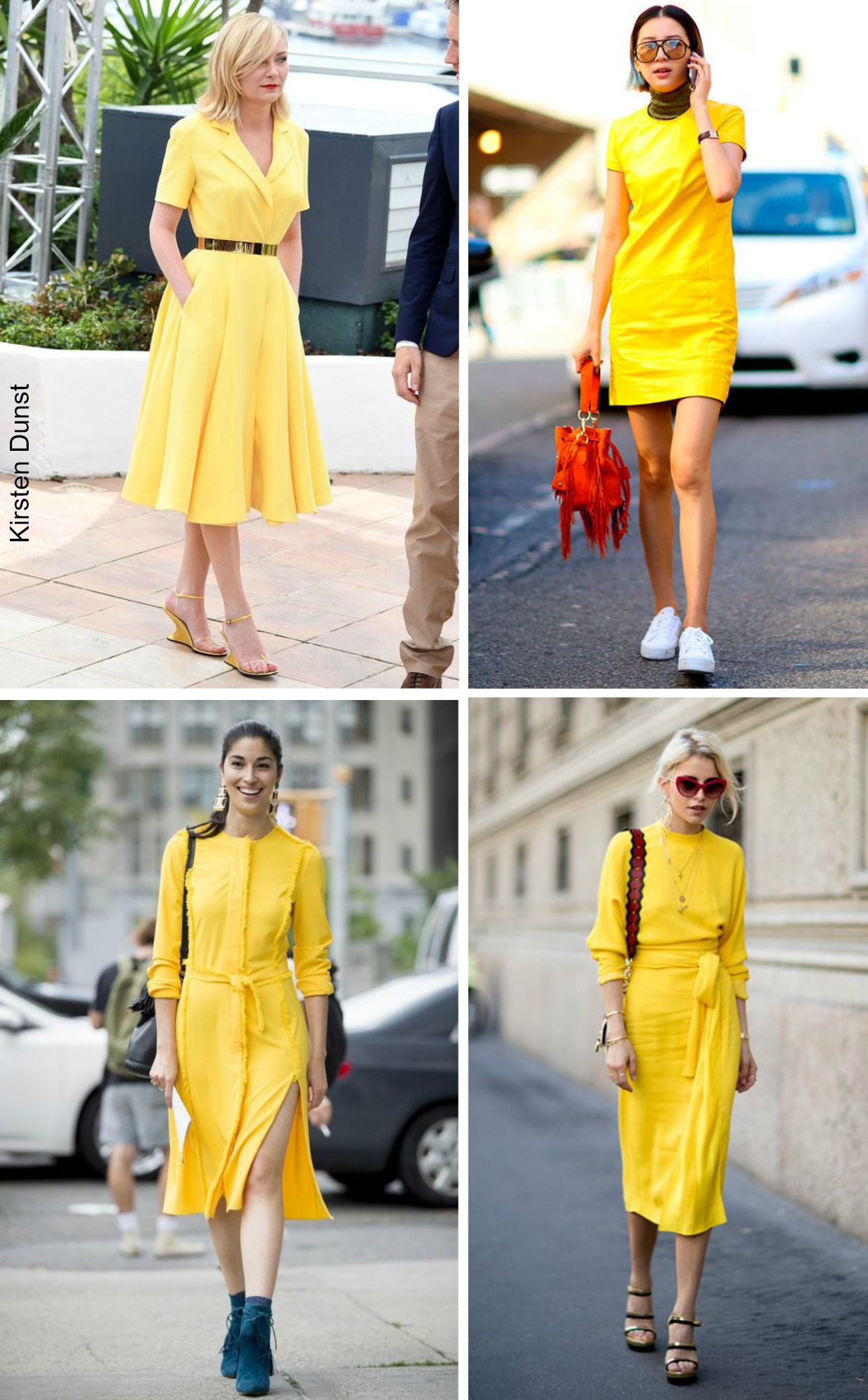 vestidos amarelos