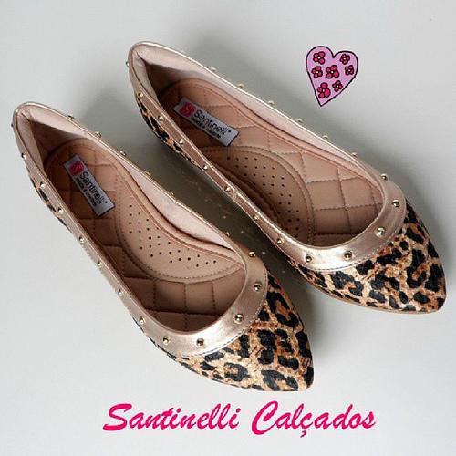 Sapatilha Animal Print Santinelli Calçados
