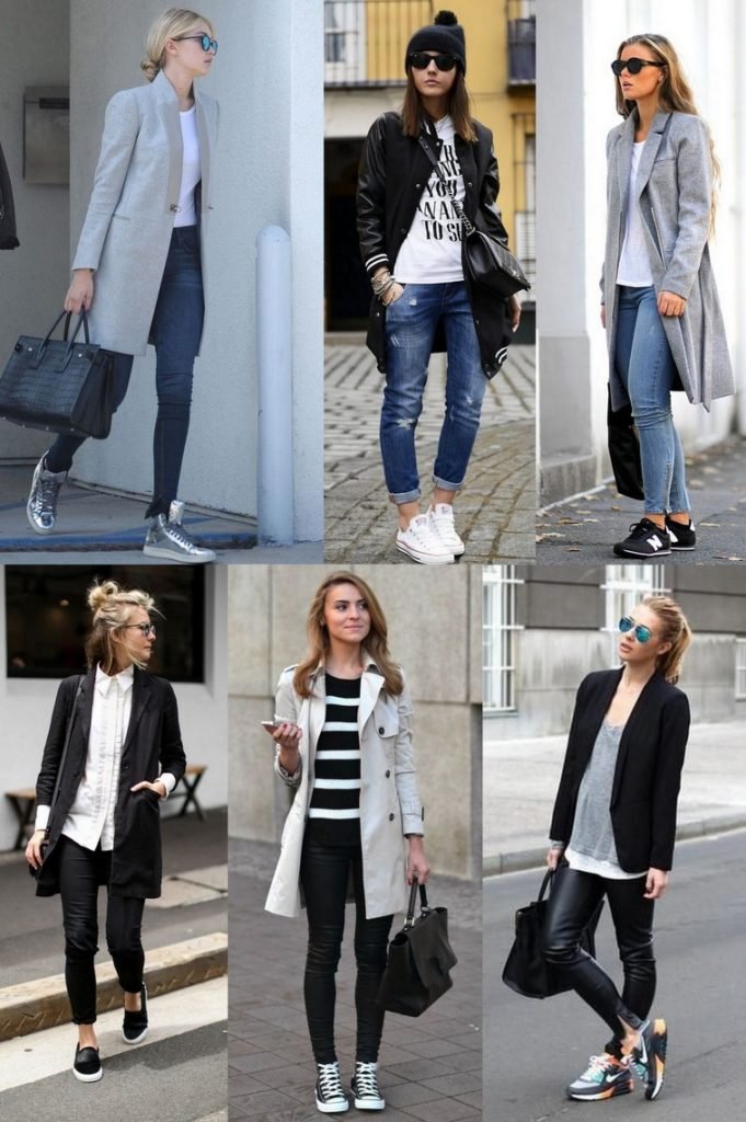 Looks de inverno com tênis - Quadro Feminino
