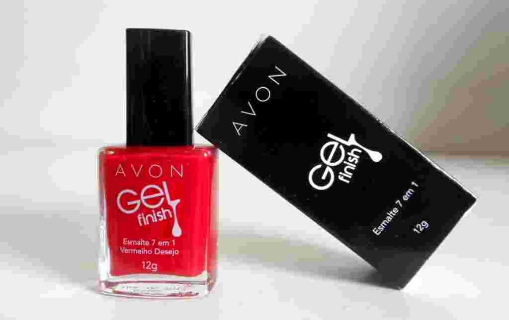 Testei Esmalte Vermelho Desejo Avon Gel Finish 7 Em 1