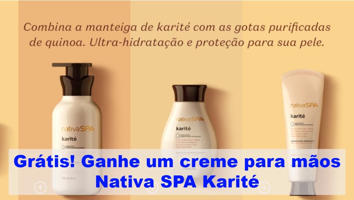 Promoção Nativa Spa Karité