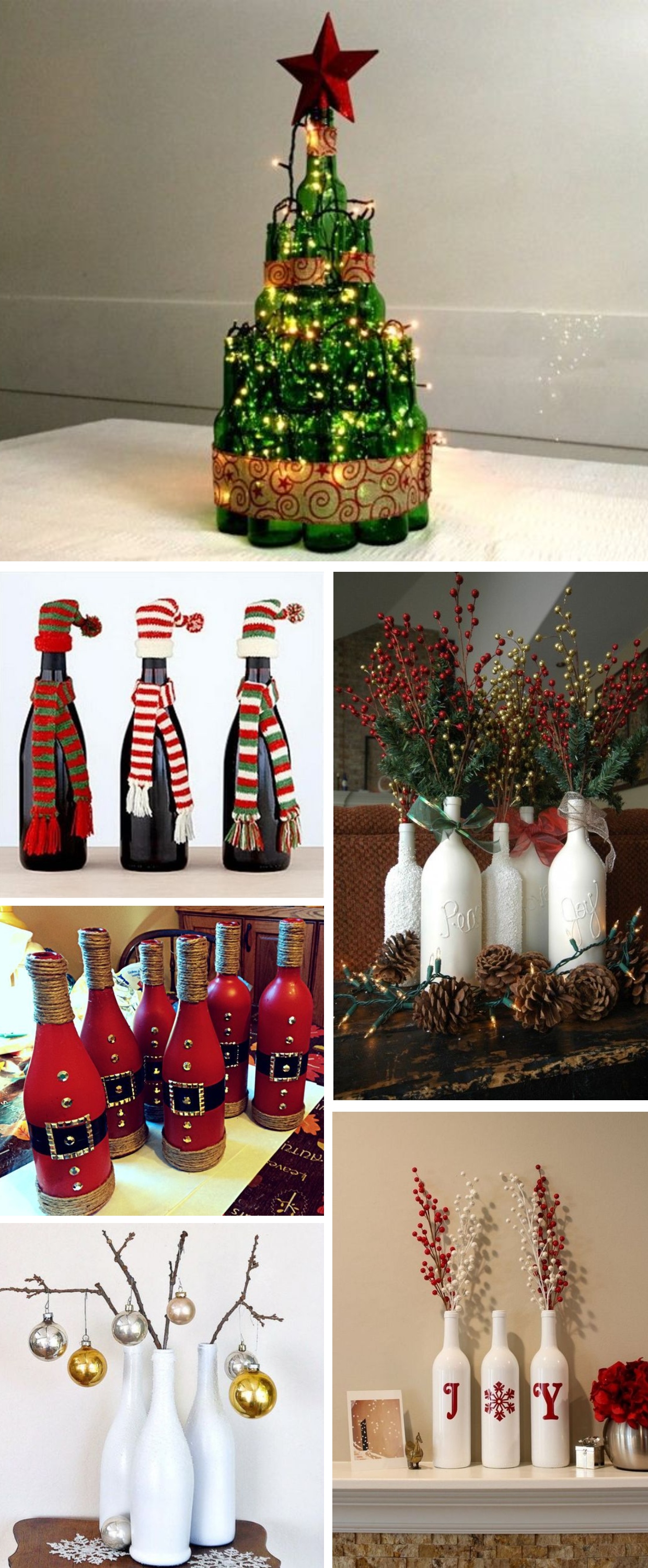 garrafas na decoração