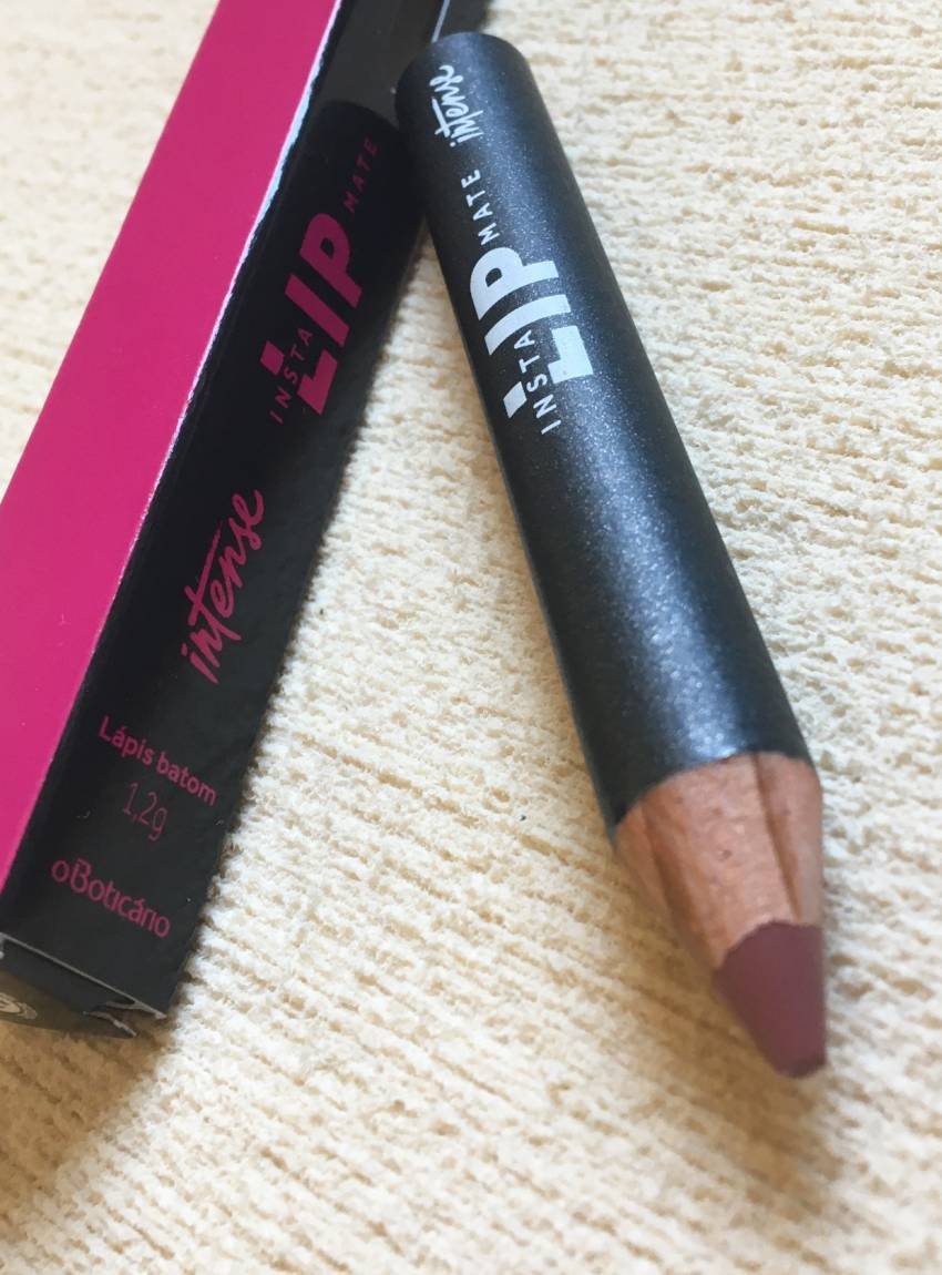 Batom lápis Intense o Boticário - Instalip Mate Nude
