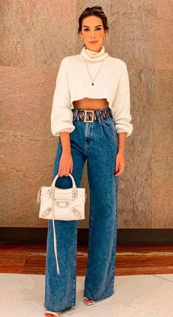 Calça wide leg - características, como usar e looks para se inspirar