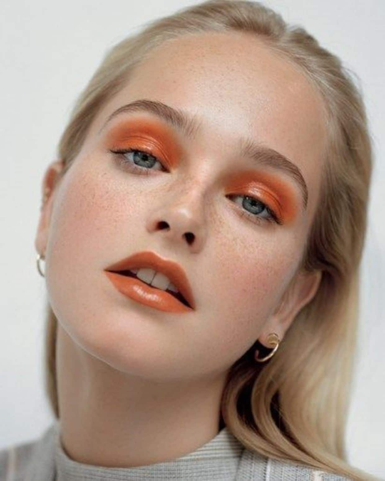 orange makeup idea