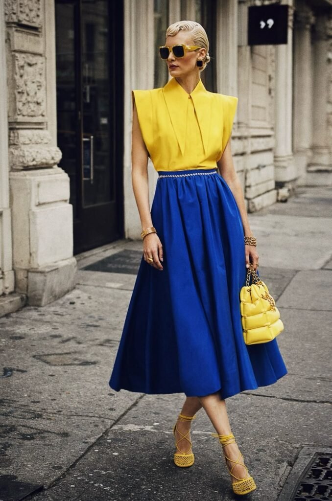 Copa do Mundo e a Tendência Brasilcore: Como Usar as Cores Verde e Amarelo na Moda e na Decoração 27 Look elegante