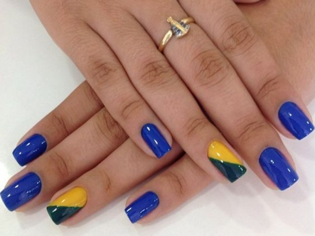 Brazil nail design