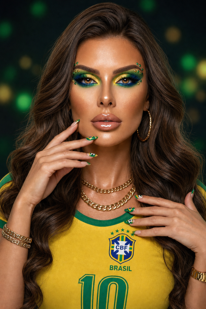 Dicas de maquiagens e unhas Brasilcore: ideias estilosas para entrar na tendência sem exageros 3 maquiagens e unhas Brasilcore