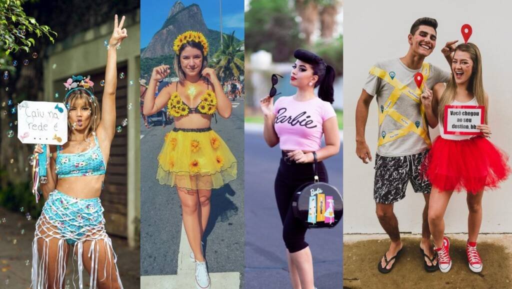 Fantasias de carnaval feminina, criativa e como improvisar