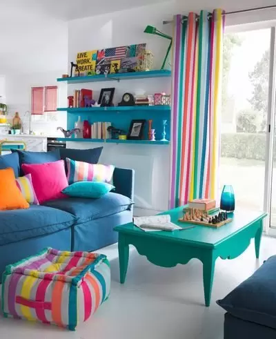 decoração colorida