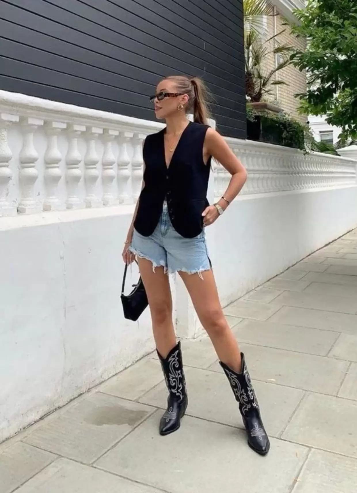 Como usar bota western com shorts