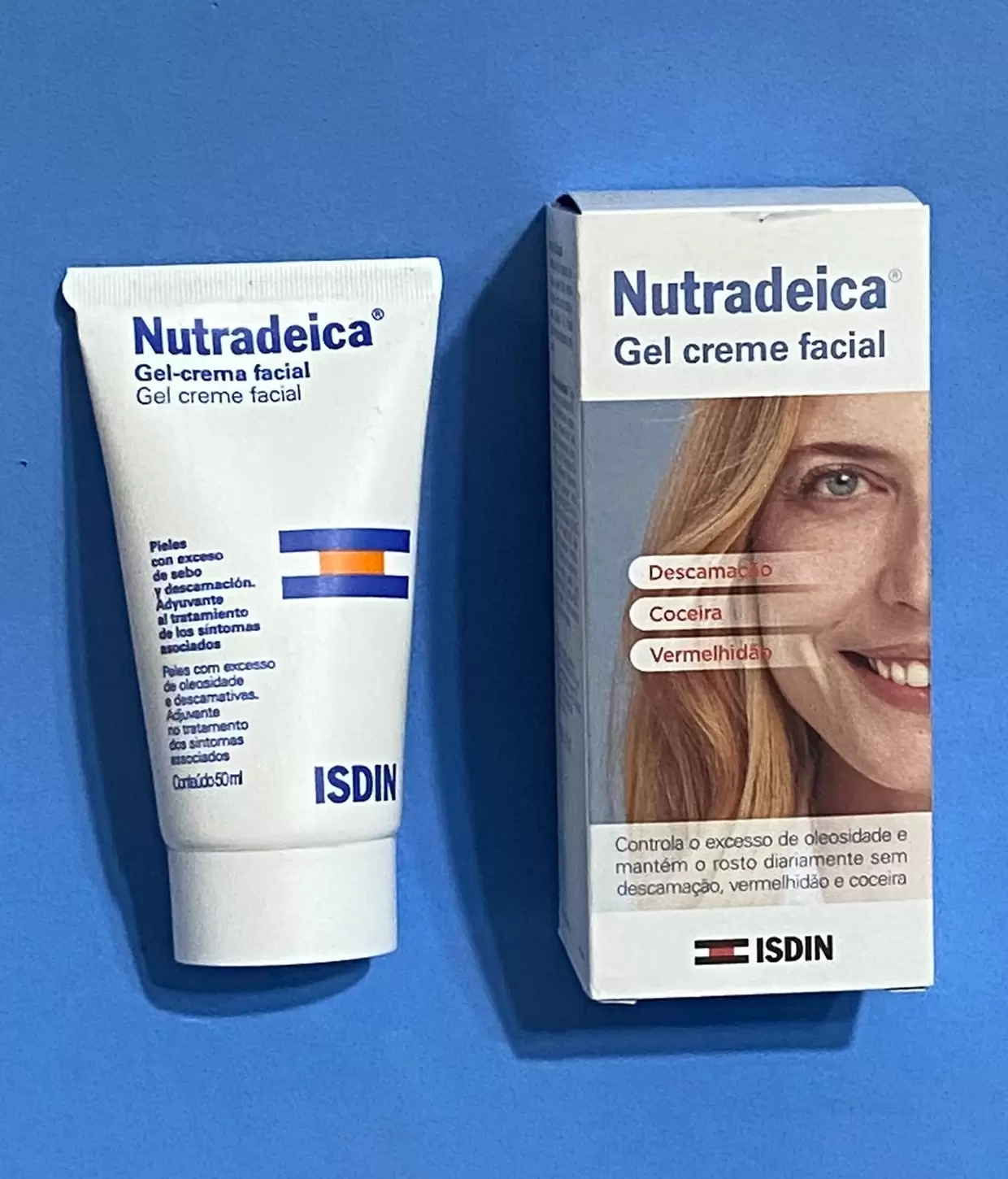Nutradeica gel creme facial ISDIN para pele oleosa e descamativa - resenha 2 Nutradeica gel creme facial ISDIN para pele oleosa e descamativa