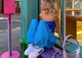 Look calça parachute feminina