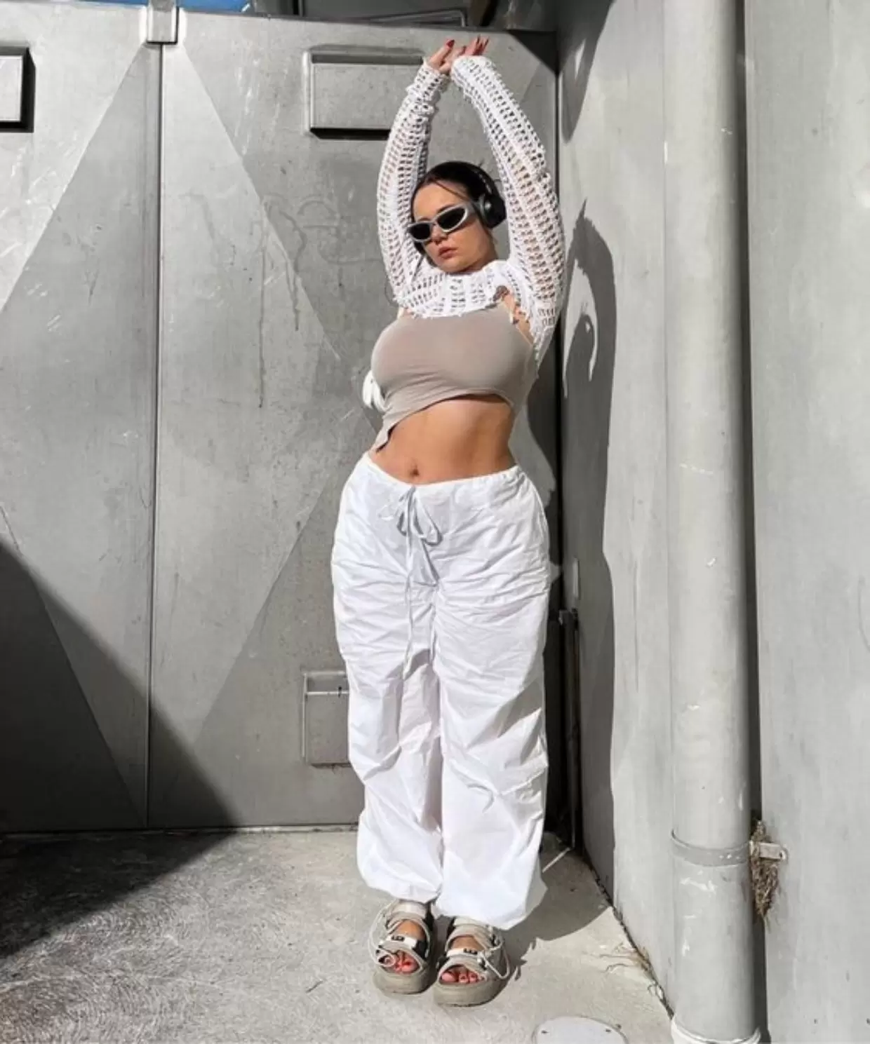 Calça branca feminina