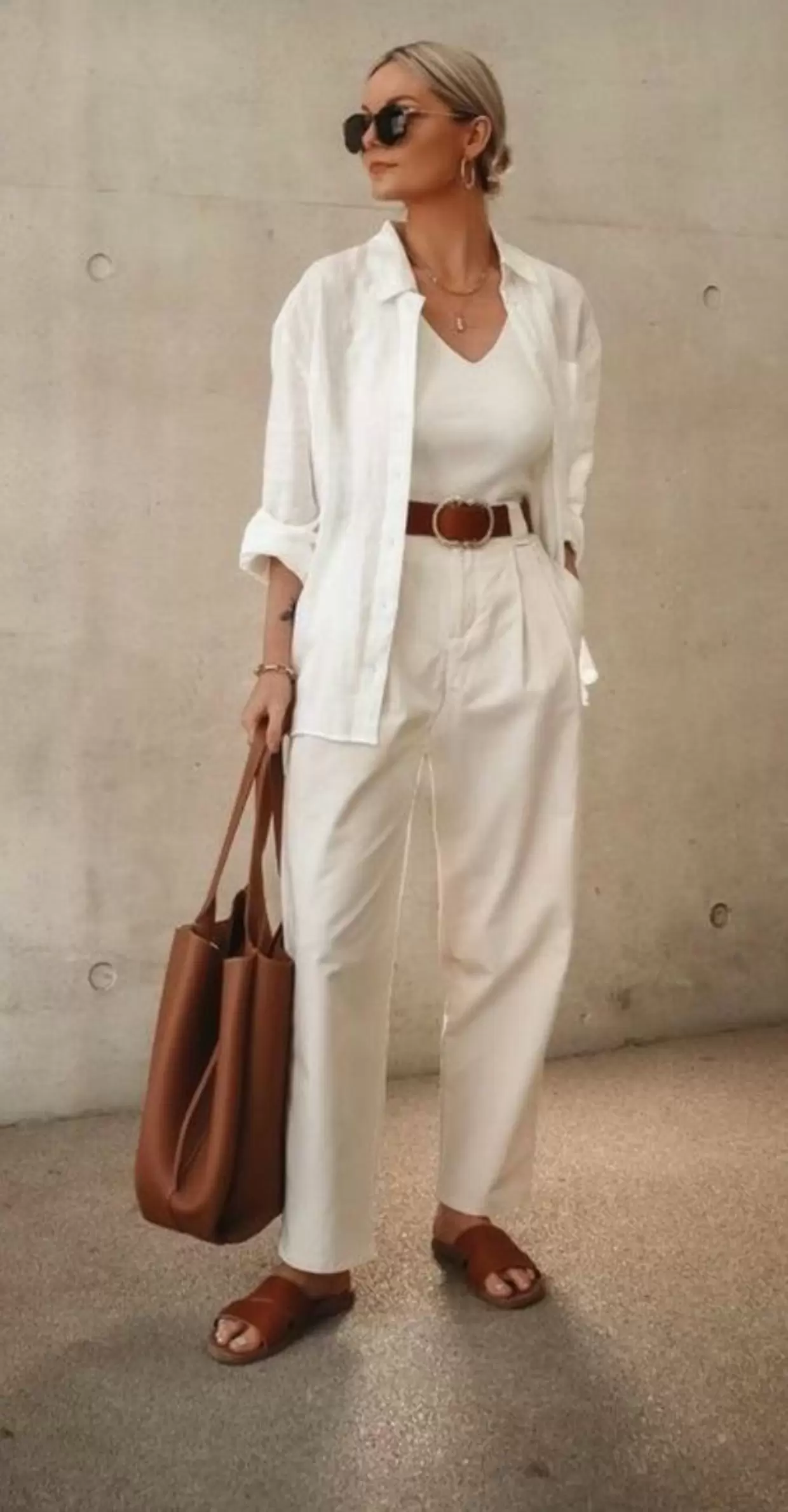 Calça Slouchy Branca