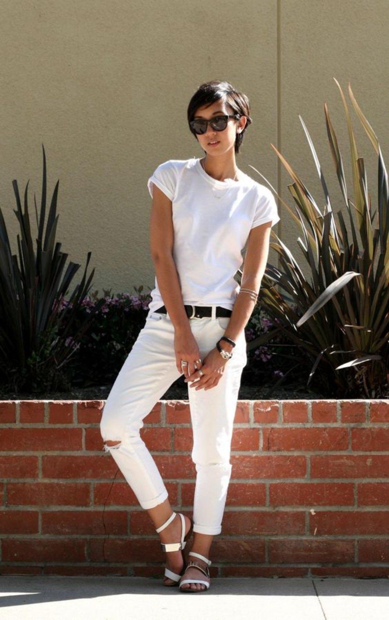 Calça jeans branca