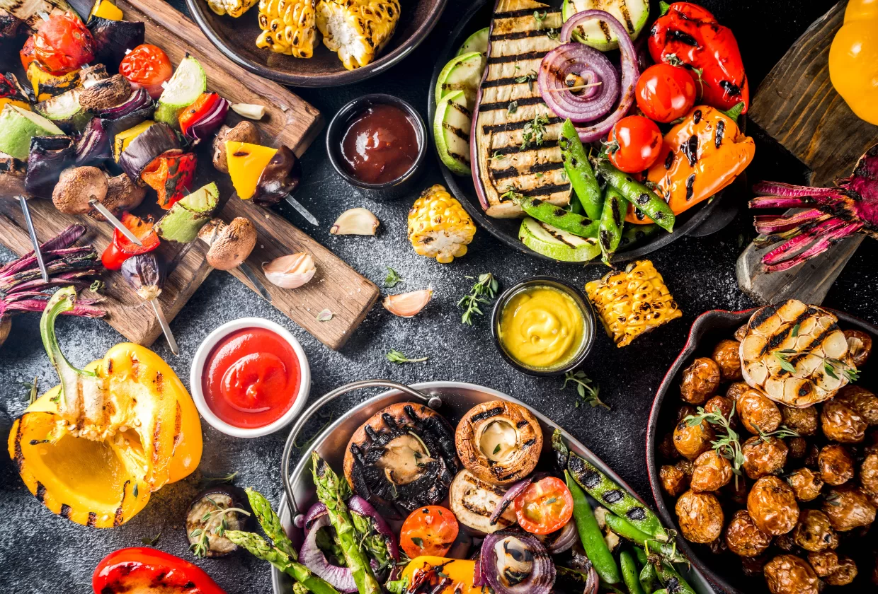 churrasco vegano e vegetariano