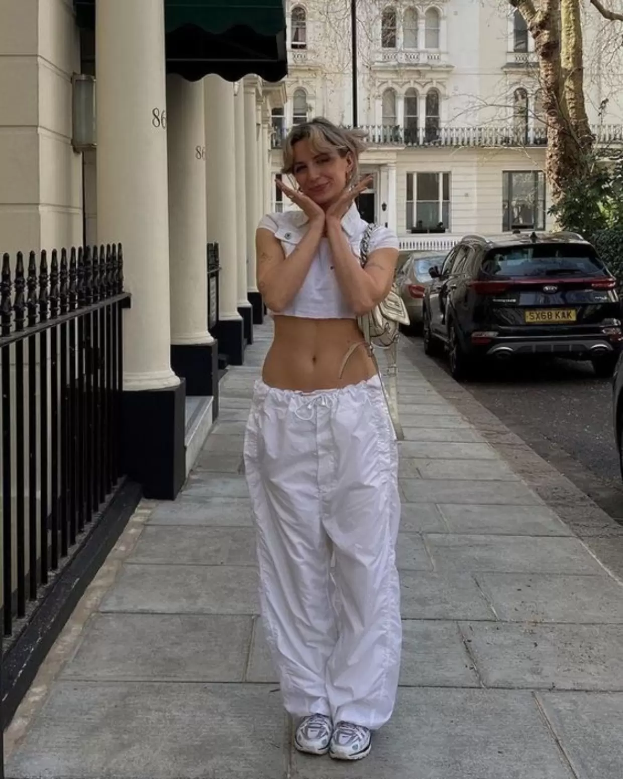 Calça Parachute Branca