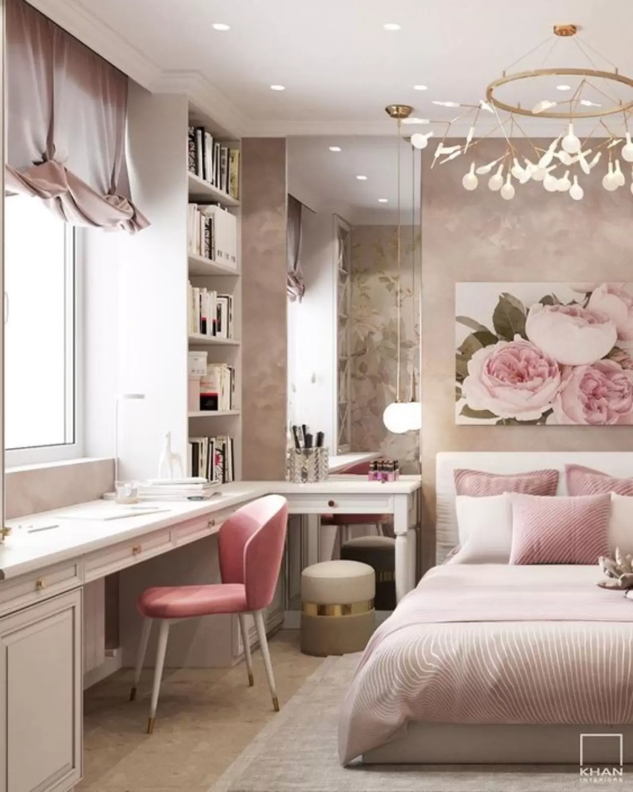 14 Itens para decoração de quarto feminino: Transforme seu espaço em um refúgio dos sonhos!" 6 ideias para decoração de quarto feminino