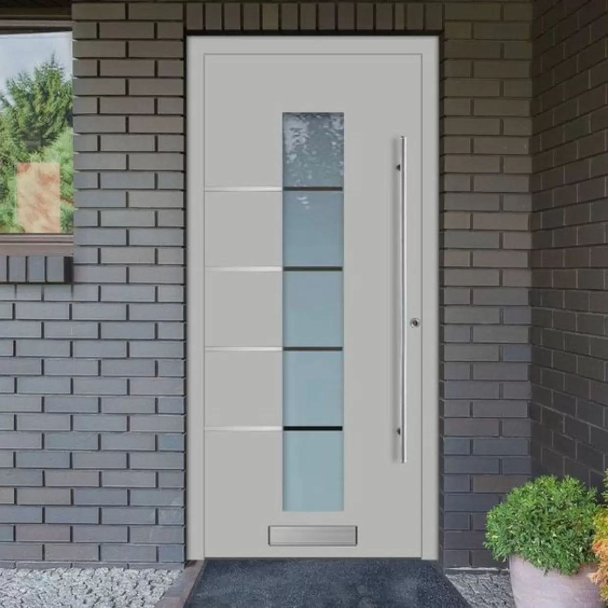 Porta de alumínio na decoração: Versatilidade e modernidade em seu espaço 8 Porta de alumínio com vidro