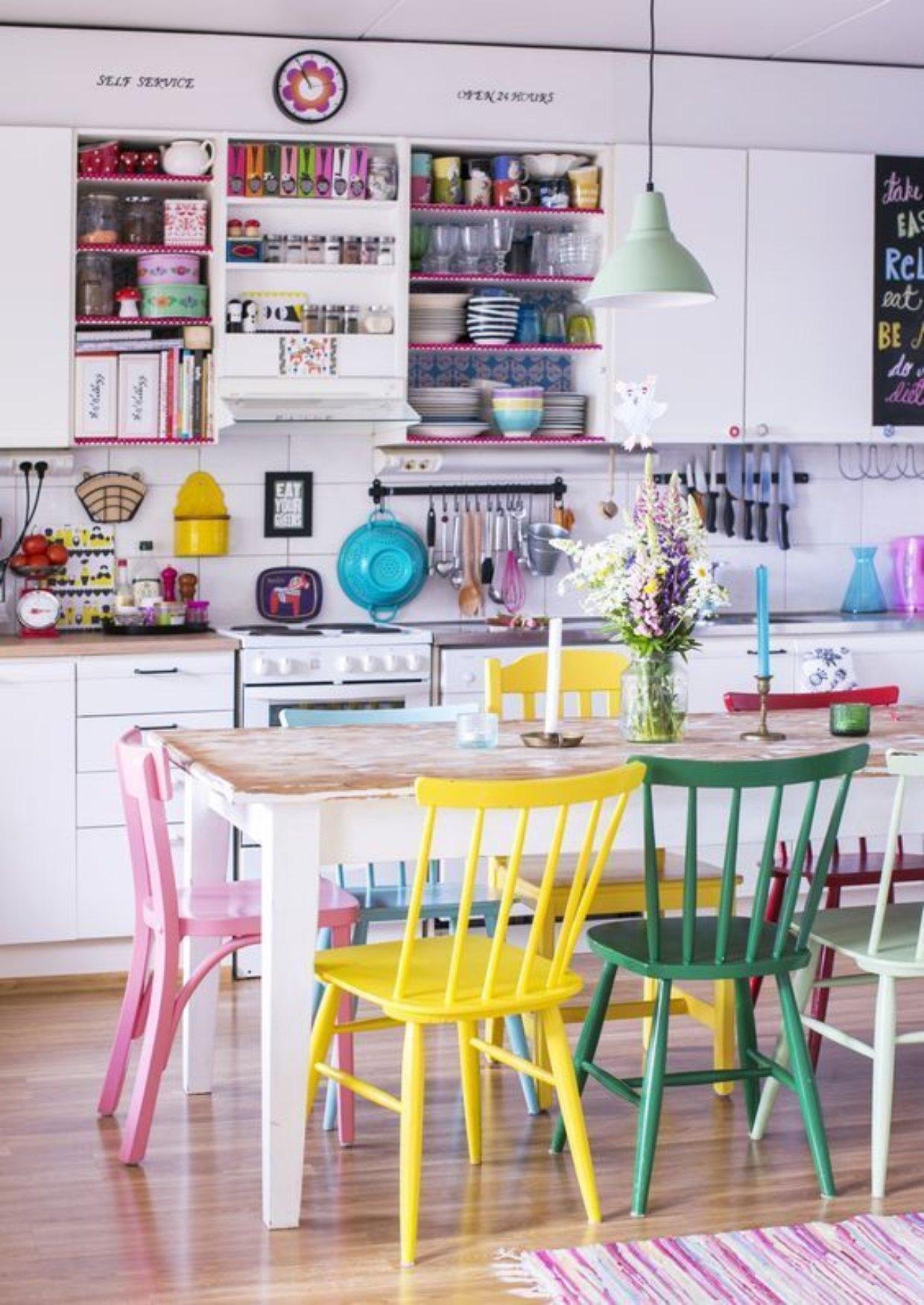 cozinha colorida
