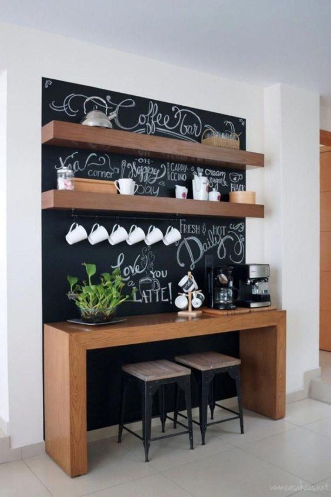 Como fazer um cantinho do café perfeito em casa