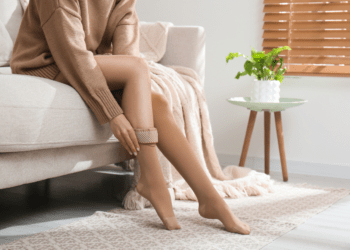 meia de compressão feminina