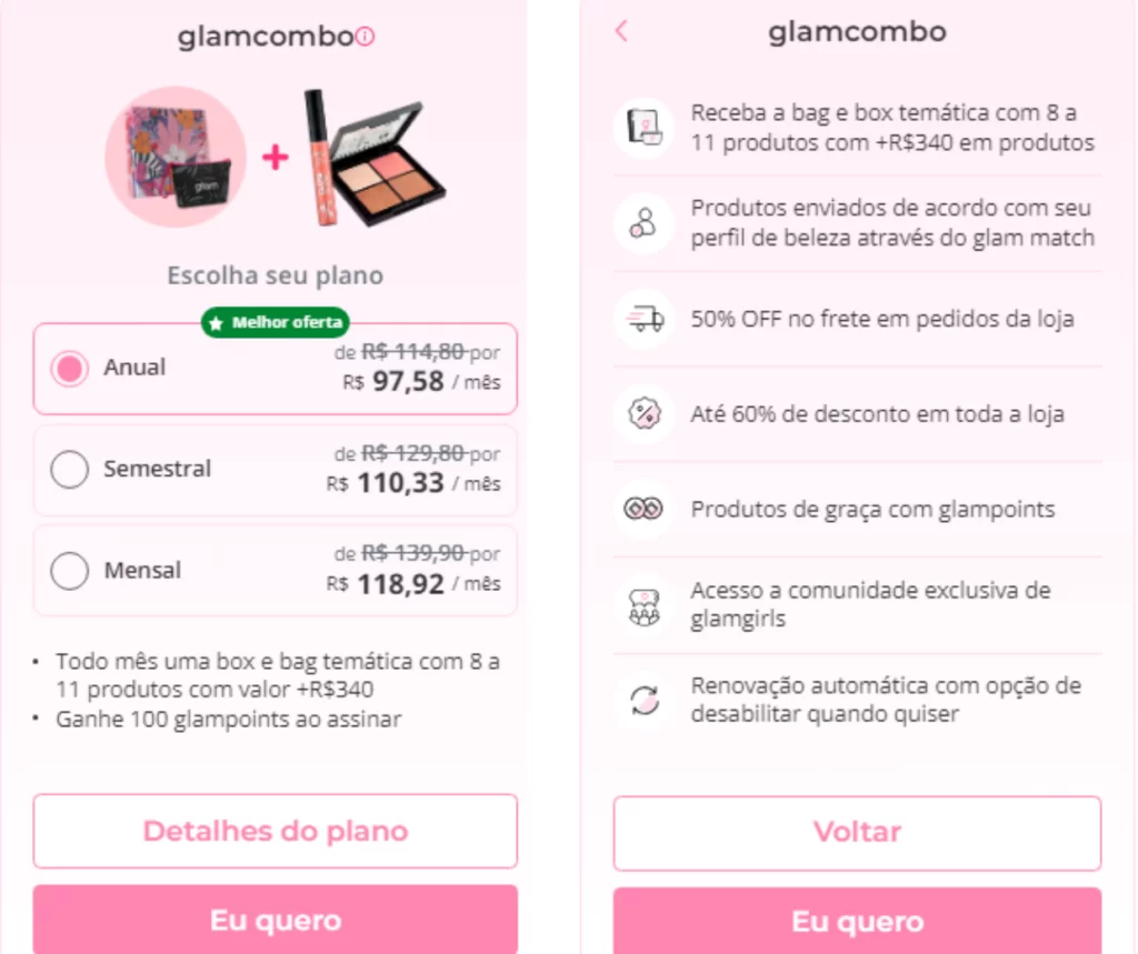 Glambox Feitiço da Beleza edição outubro 2023: Uma jornada de descobertas e beleza 5 Quais as assinaturas da glambox?