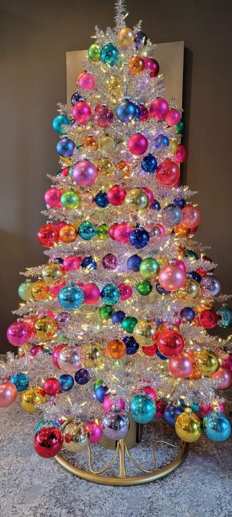 Árvore de Natal arco íris