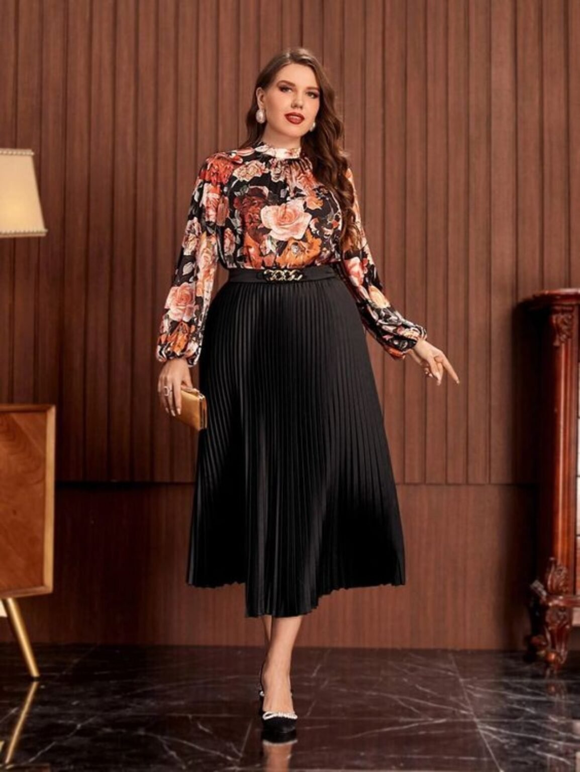 Looks com saia plissada preta longa e midi - como usar