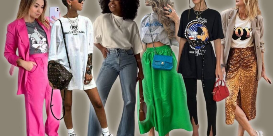 dicas de como montar looks com camiseta estilosos