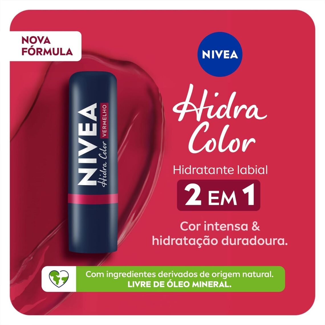 Niveo Color Hidratante Labial Nivea Hidra Color 2 em 1 - Resenha 4 Cores