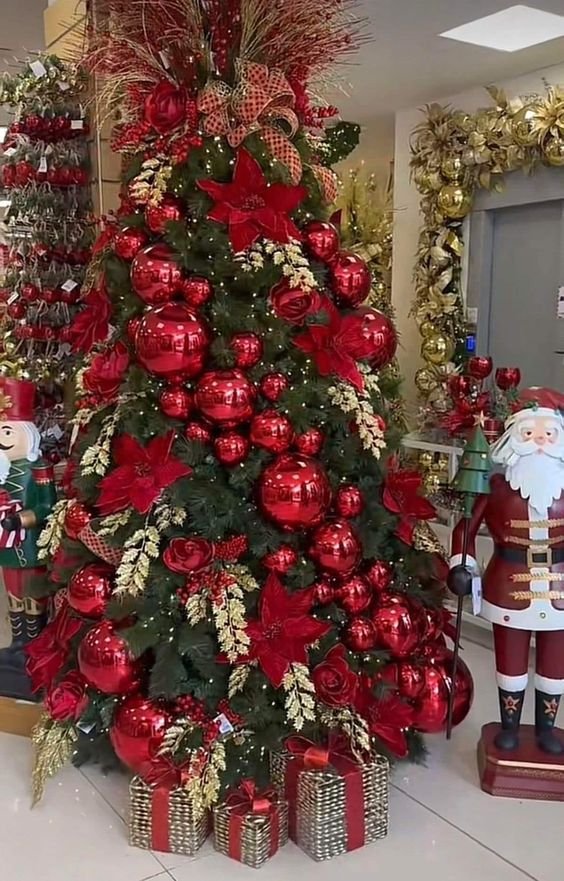 Gravata Retreez Com Estampa De Árvore De Natal - Tamanho Para Meninos 8-10 Anos
