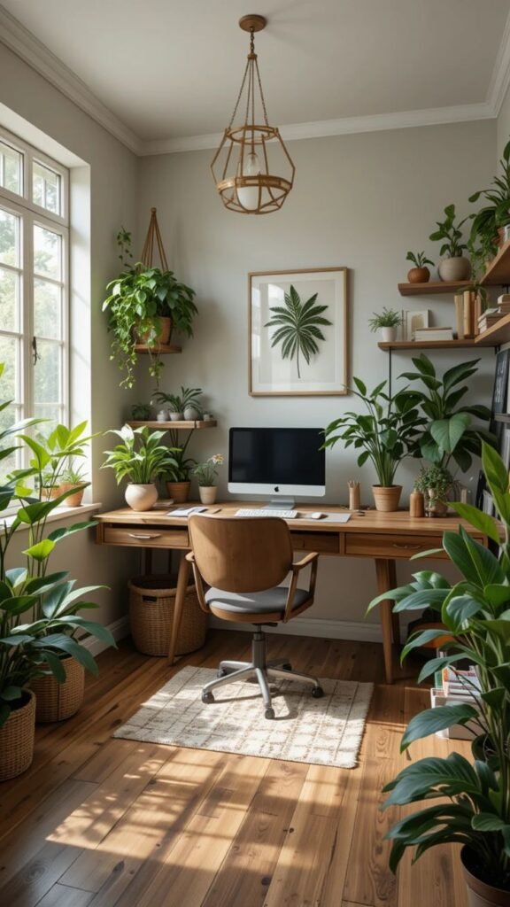 Tendências de Decoração 2025: O Que Esperar para Transformar Seu Espaço 16 Natureza integrada a decoração é tendência
