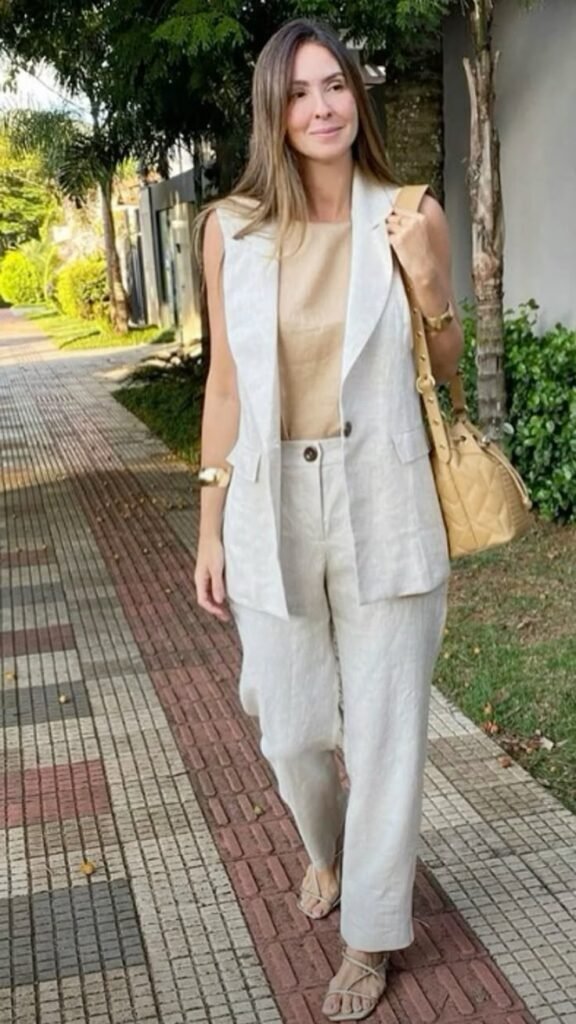 A Mágica da Terceira Peça: 6 Itens que Salvam Qualquer Look Sem Esforço 15 Look elegante com colete