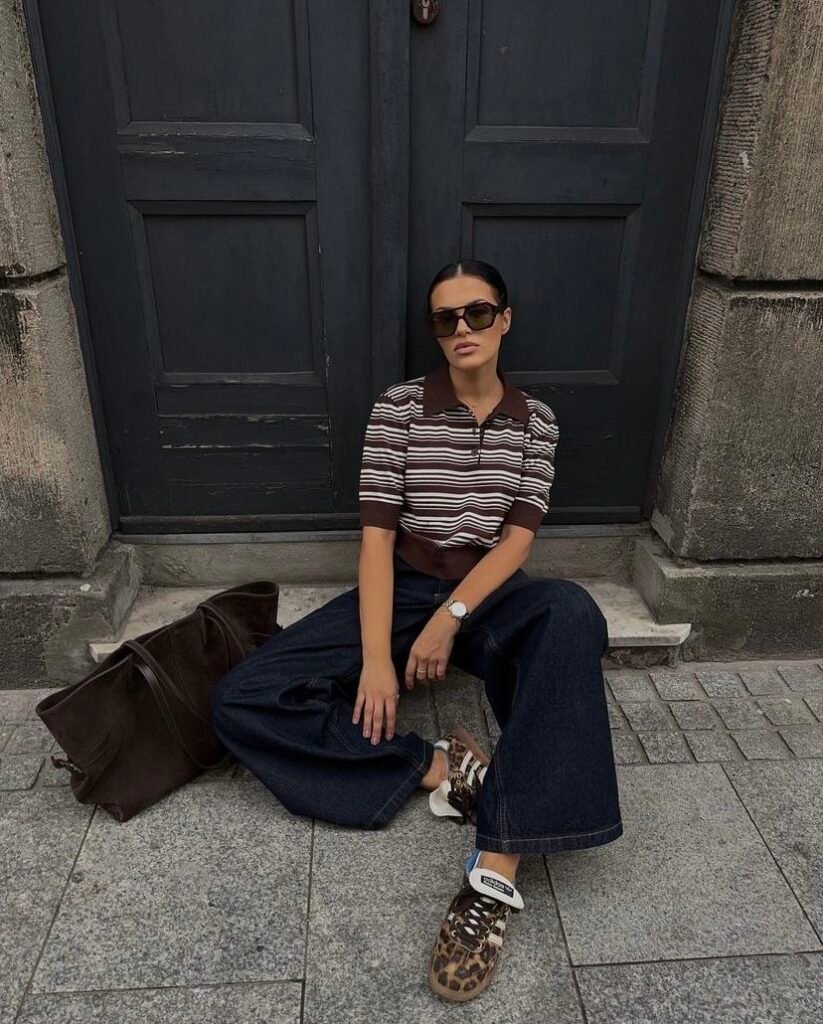36 Looks com camisa polo feminina: inspirações que provam que essa peça é indispensável no guarda roupa 21 Look de trabalho