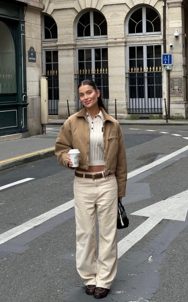 36 Looks com camisa polo feminina: inspirações que provam que essa peça é indispensável no guarda roupa 24 Look passeio com camisa polo feminina