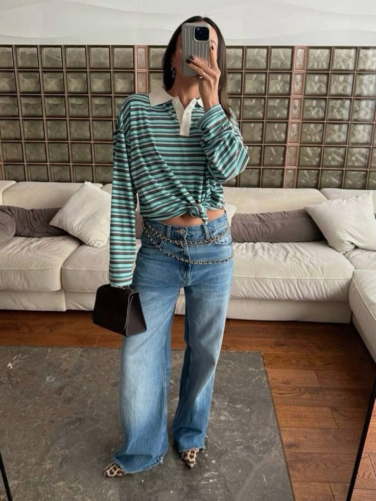 36 Looks com camisa polo feminina: inspirações que provam que essa peça é indispensável no guarda roupa 8 Como usar a camisa gola polo feminina