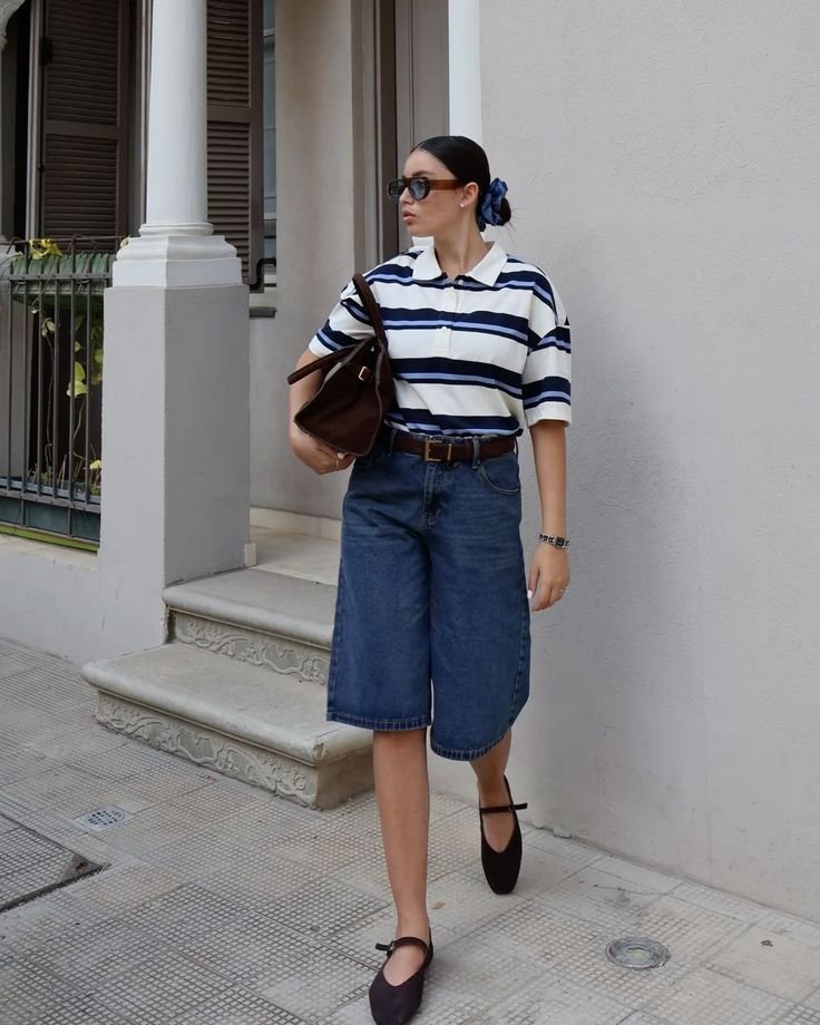 36 Looks com camisa polo feminina: inspirações que provam que essa peça é indispensável no guarda roupa 9 camisa polo feminina look