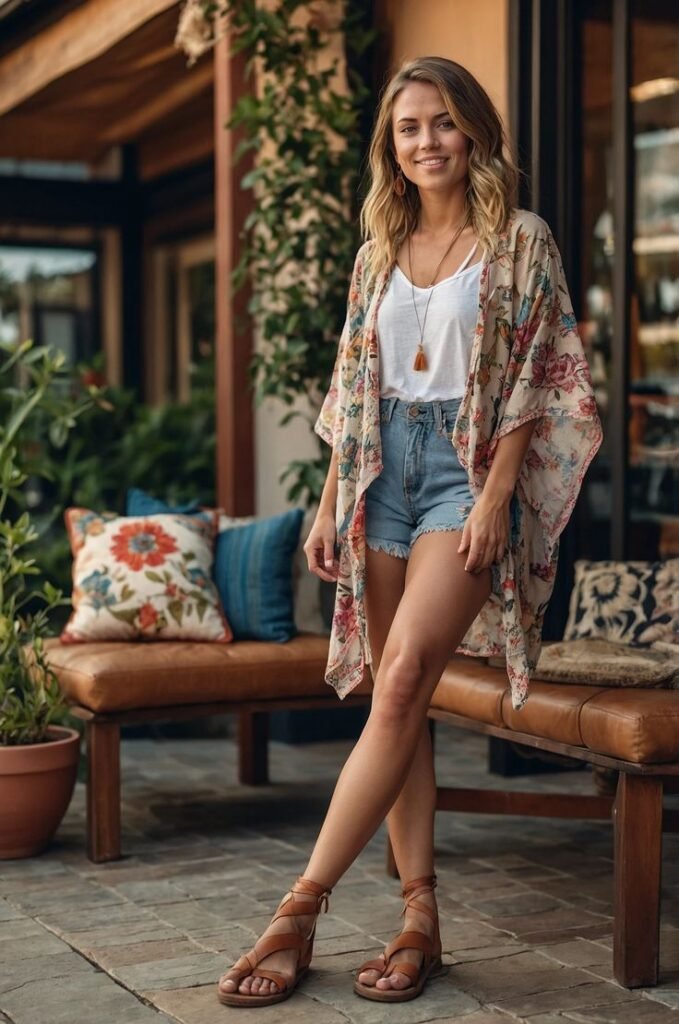 Kimono Feminino look