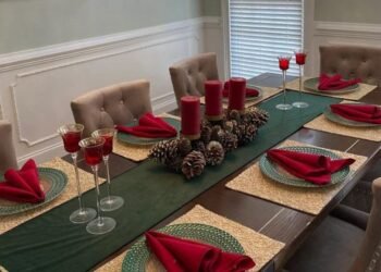 Inspirações de Mesas de Natal