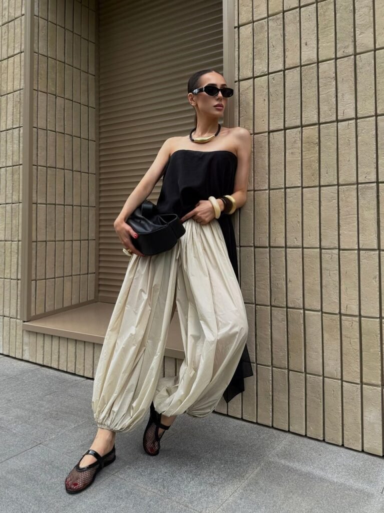 Looks com Calça Aladim: Como Usar a Peça Tendência do Trabalho à Balada com Estilo e Confiança 4 calça aladim feminina