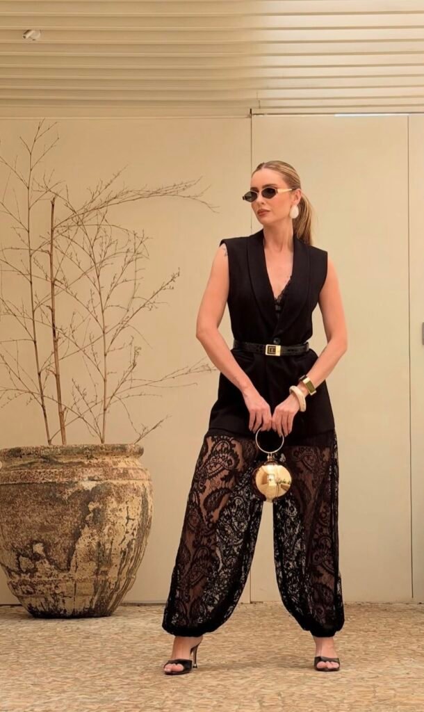 Looks com Calca Aladim de Renda