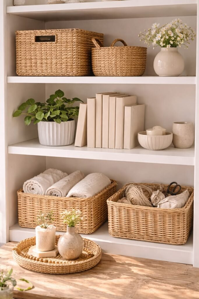 Ferramentas que facilitam a organização da casa: menos esforço, mais leveza no dia a dia 2 cestos organizadores