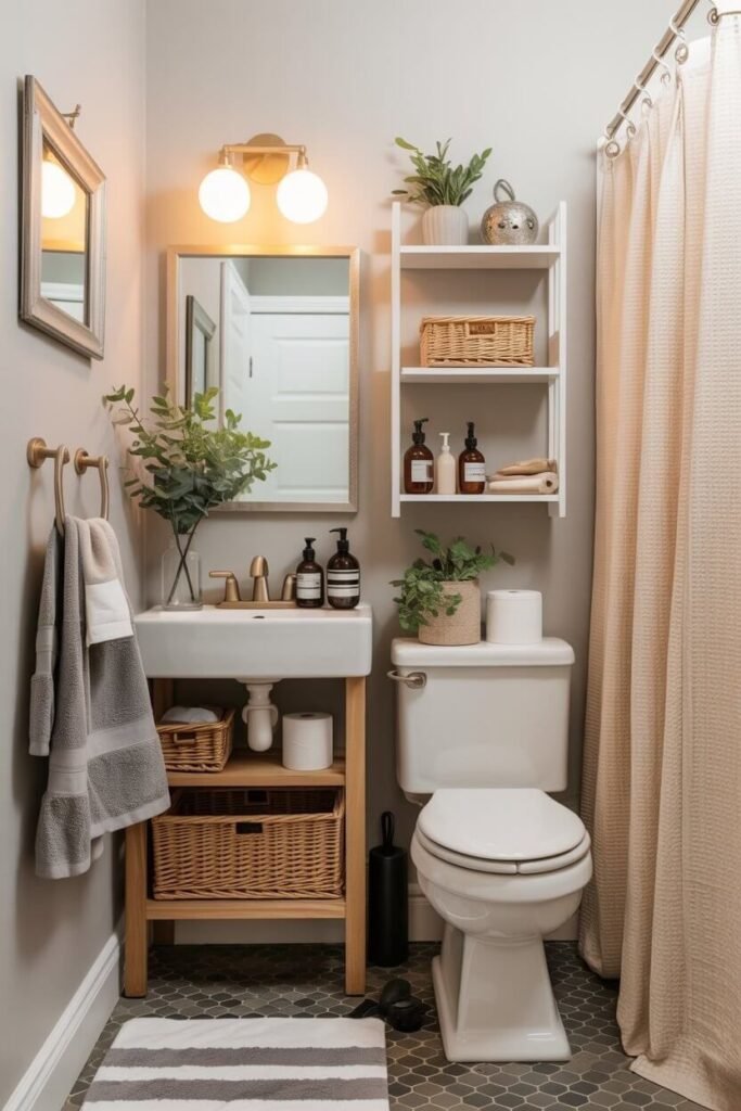 organizar banheiro pequeno 