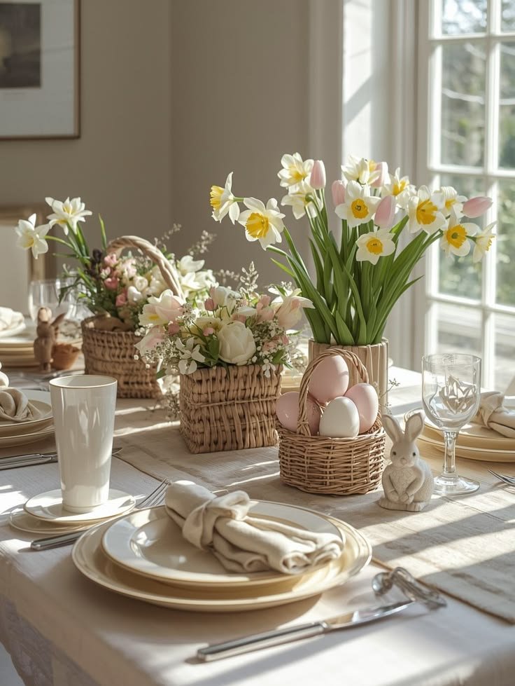 7 ideias de mesa de páscoa: transforme sua celebração em um momento inesquecível 7 Decoração Mesa de páscoa
